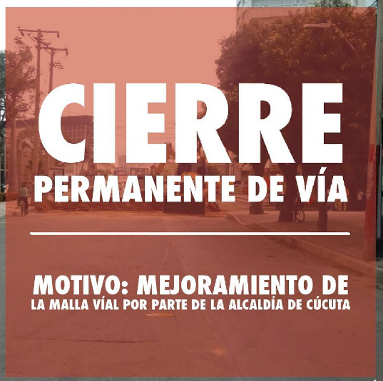 Cierre permanente de vía