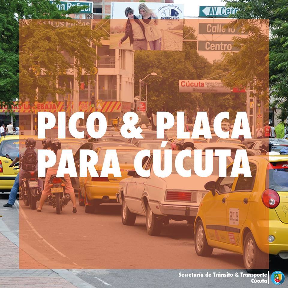 En Cúcuta se modifica oficialmente el «Pico y Placa» y «Placa Día»