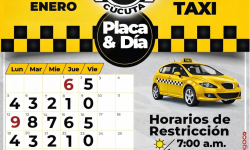 Pico y Placa para Taxis en Cúcuta – Enero 2026: Todo lo que Debes Saber