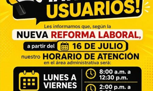 Nuevo horario de atención