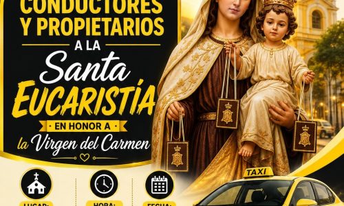 Recordatorio Santa Eucaristía a la Virgen del Carmen