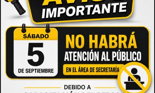 Horario Sábado 5 de septiembre, 2026